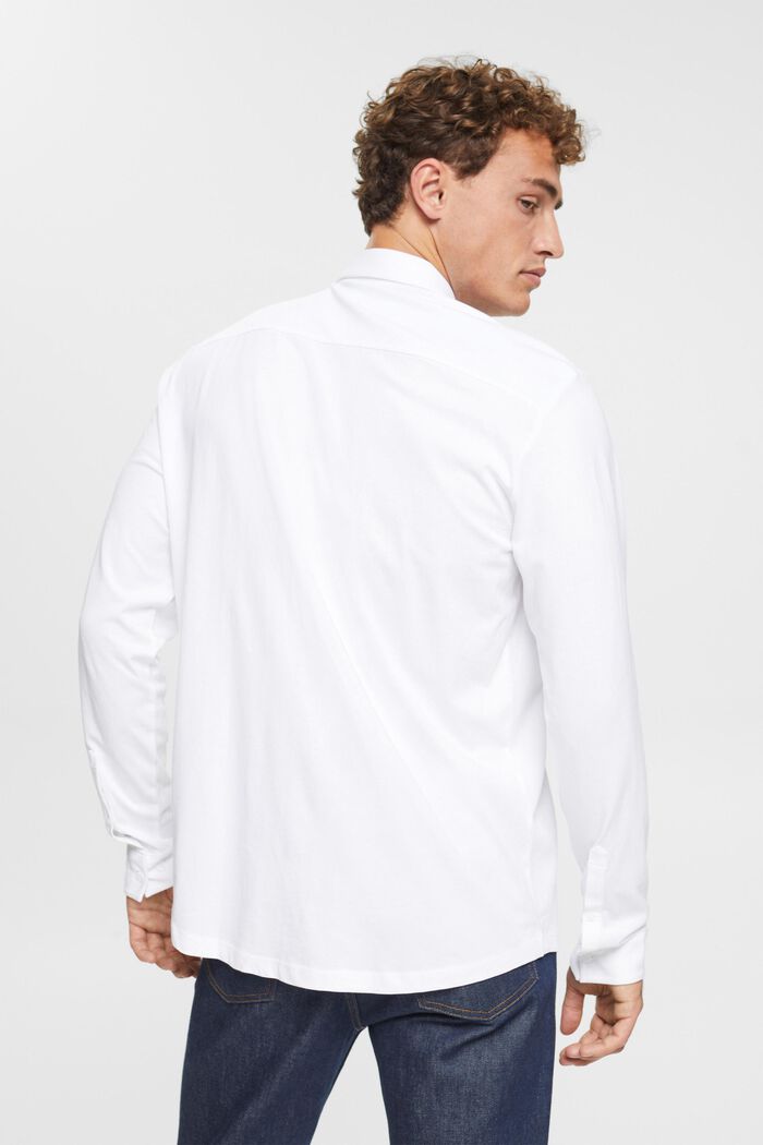Koszula z dżerseju, 100% bawełny, WHITE, detail image number 3