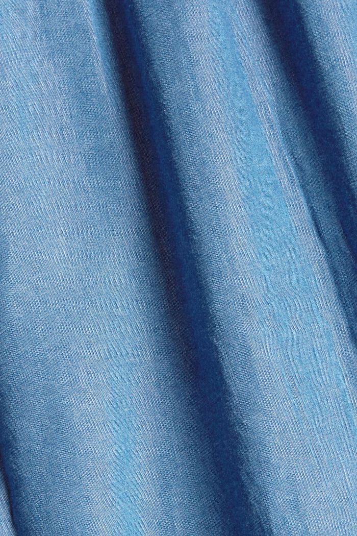 Sukienka z guzikami w dżinsowym stylu, BLUE, detail image number 5