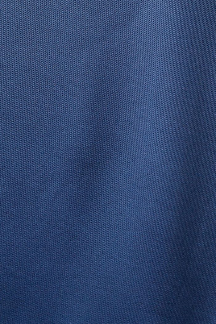 Bluzka zapinana na guziki z satynowym przodem, GREY BLUE, detail image number 5