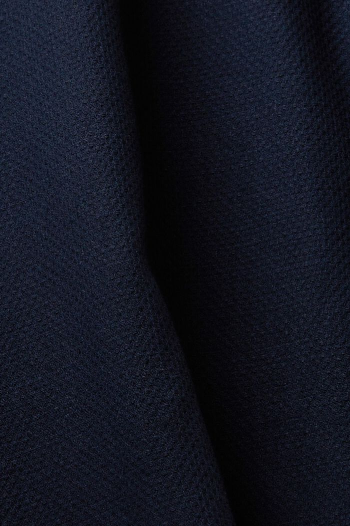Koszula z tkaniny dobby, NAVY, detail image number 4