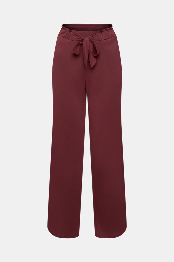 Spodnie od piżamy z przyszytym, wiązanym paskiem, TENCEL™, BORDEAUX RED, detail image number 2