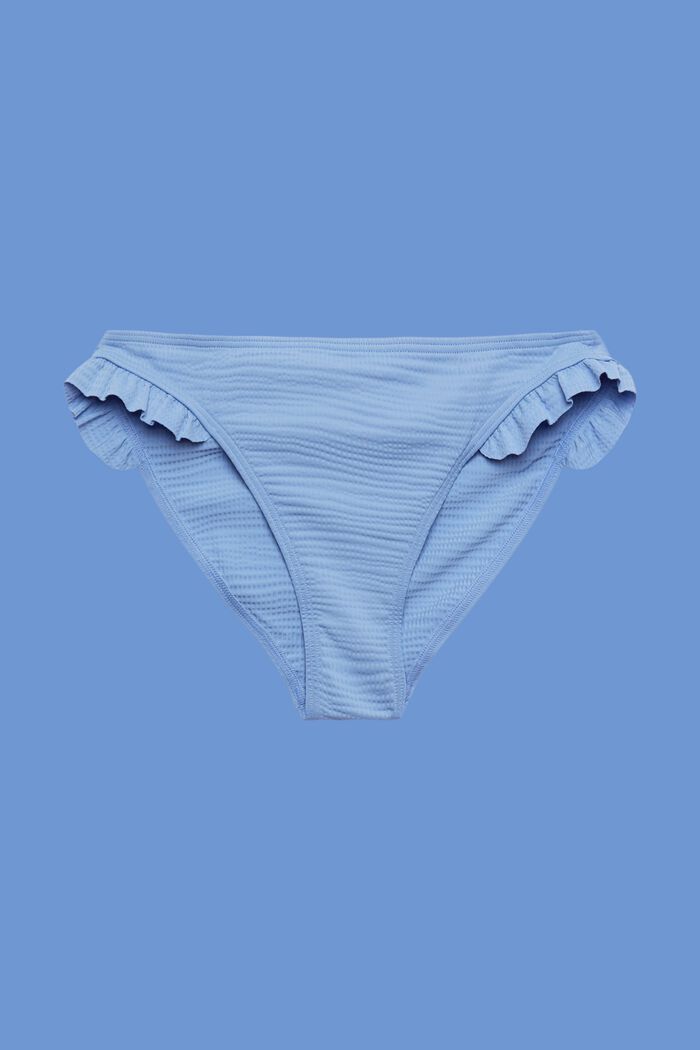 Z recyklingu: marszczony dół od bikini, LIGHT BLUE LAVENDER, detail image number 4