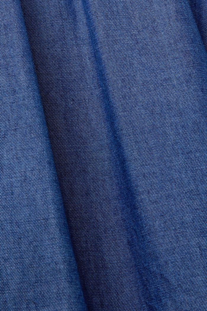 Sukienka mini w dżinsowym stylu, TENCEL™, BLUE DARK WASHED, detail image number 5