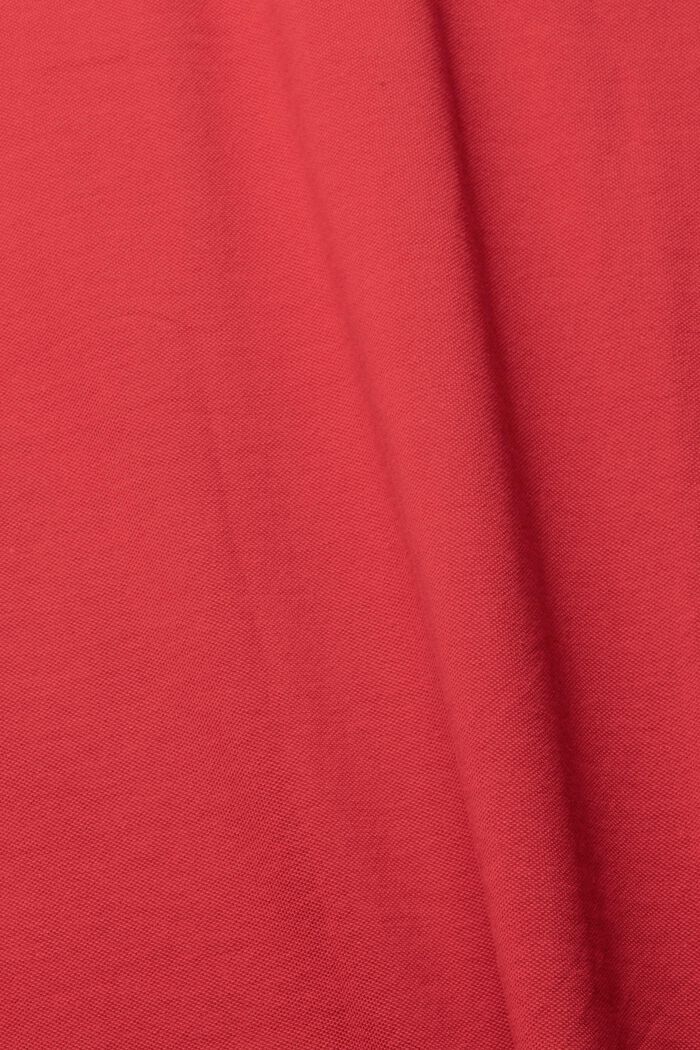 Koszulka polo z piki bawełnianej, BERRY RED, detail image number 1