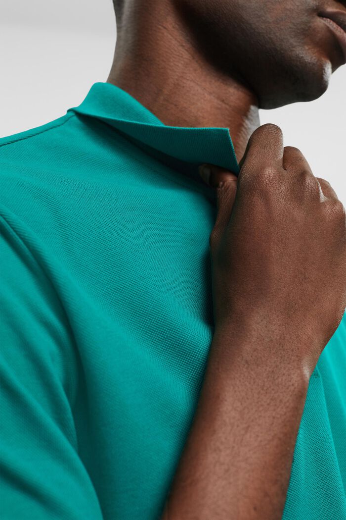 Koszulka polo, fason slim fit, EMERALD GREEN, detail image number 2