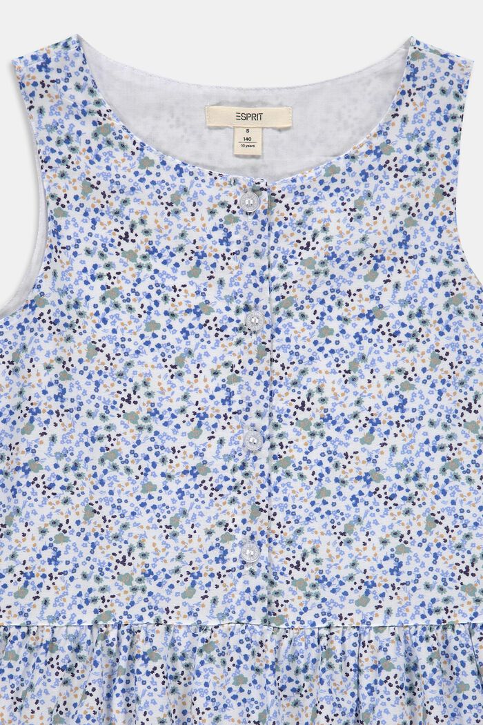 Sukienka maxi z kwiecistym nadrukiem, 100% bawełna, WHITE, detail image number 2