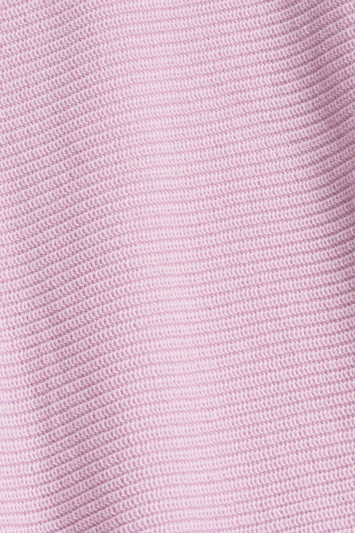 Sweter z łódkowym dekoltem, z bawełny organicznej/TENCELU™, LILAC, detail image number 4