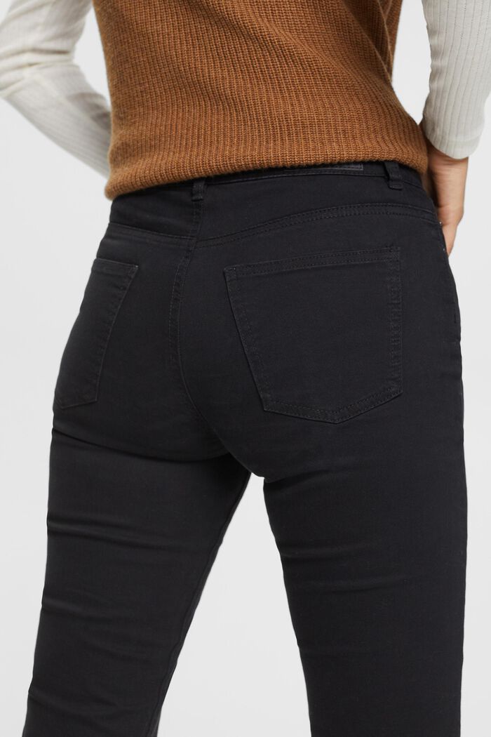 Spodnie o średnim stanie, fason skinny fit, BLACK, detail image number 4