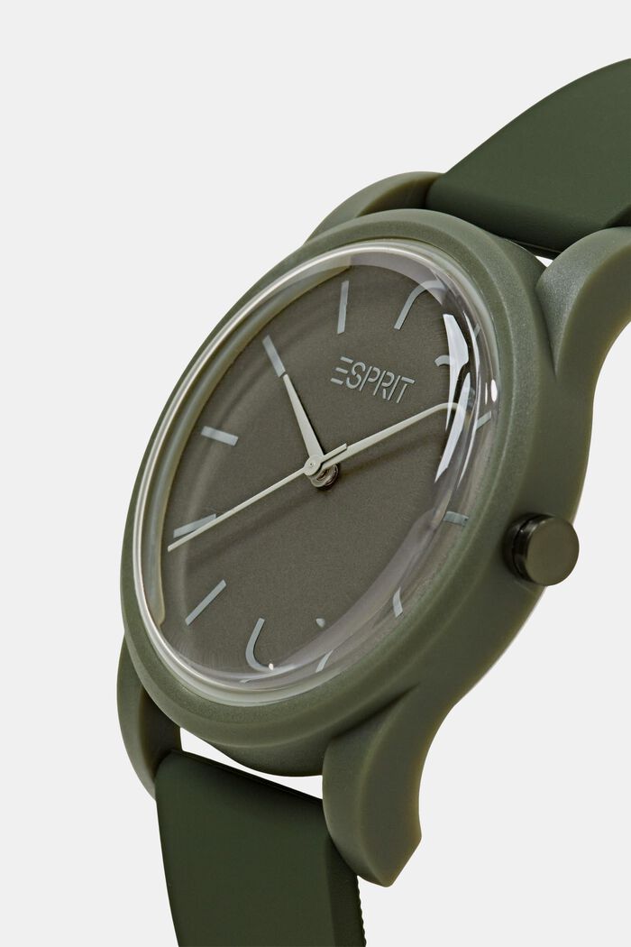 Zegarek z paskiem z gumy, KHAKI GREEN, detail image number 1