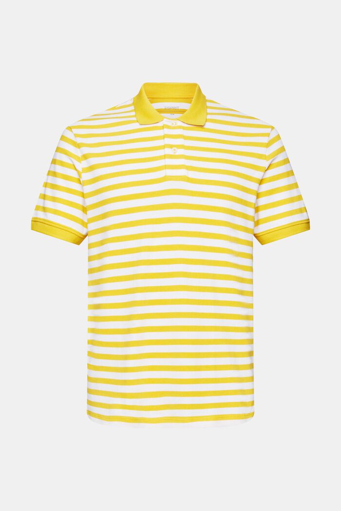 Koszulka polo w paski, slim fit, GOLDEN ORANGE, detail image number 5