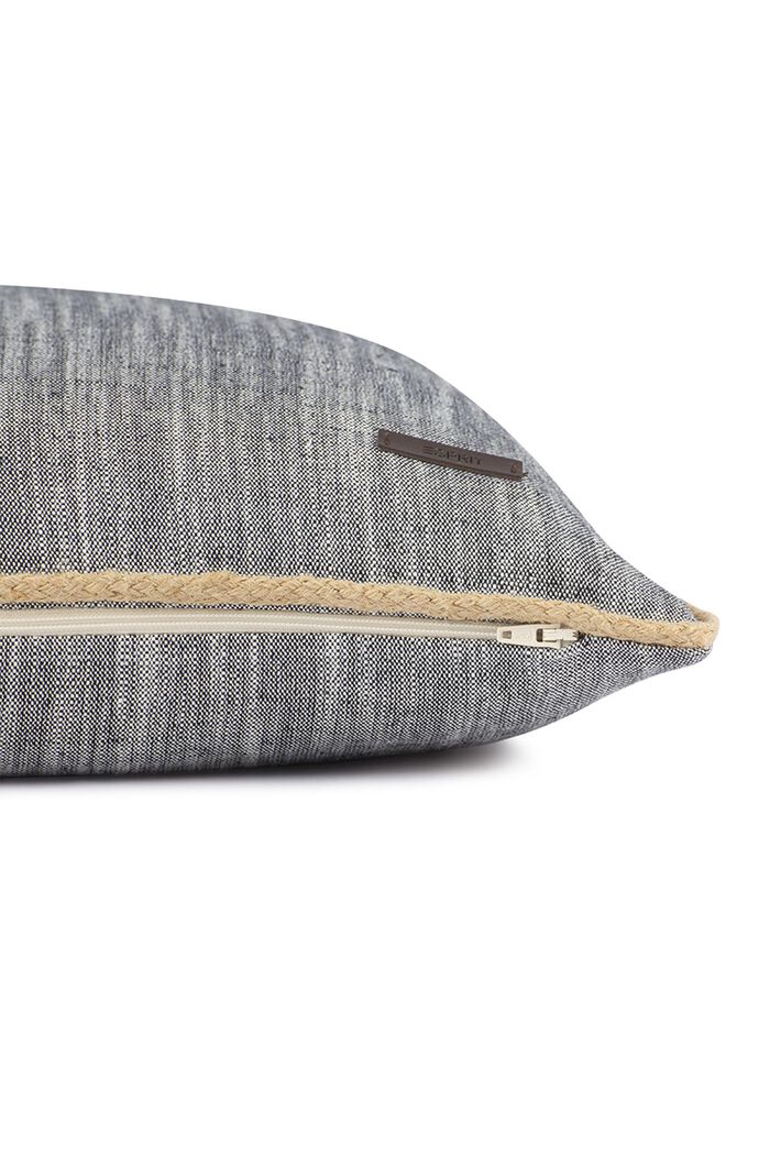 Poszewka na ozdobną poduszkę z mieszanki lnu i bawełny, ANTHRACITE, detail image number 2