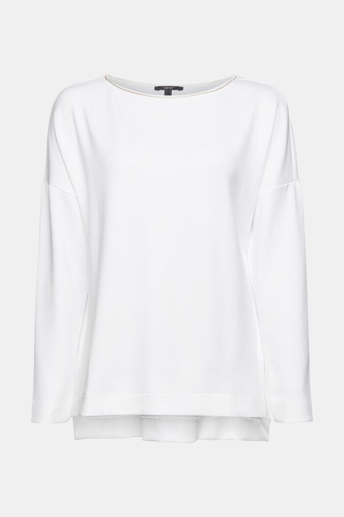 Sweatshirt, WHITE, overview