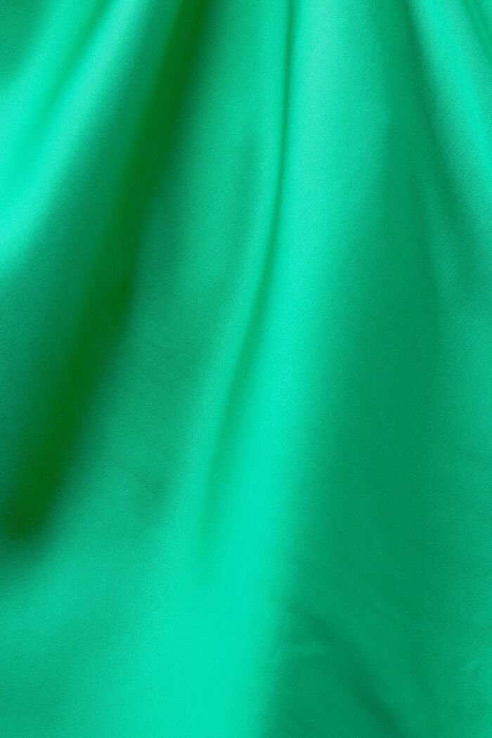 Kopertowa sukienka mini z satyny, GREEN, detail image number 4