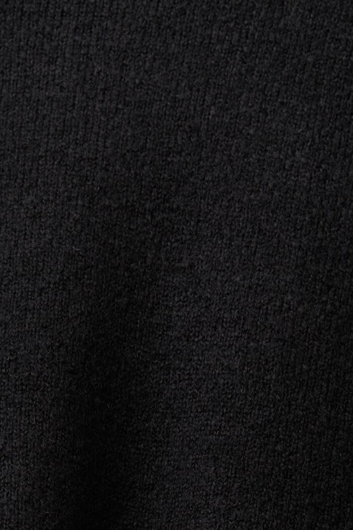 Dzianinowa sukienka mini, BLACK, detail image number 5