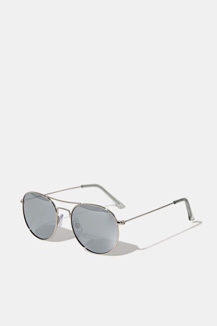 Okrągłe okulary przeciwsłoneczne w metalowej oprawce