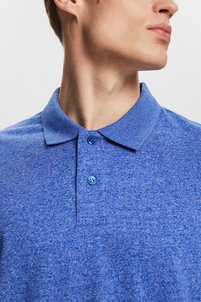 Melanżowa koszulka polo, BRIGHT BLUE, detail image number 3
