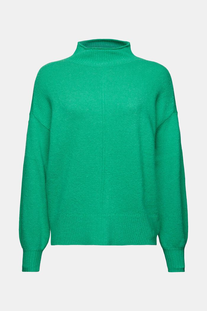 Sweter z półgolfem, GREEN, detail image number 6