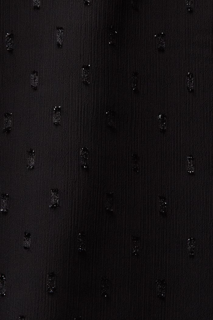 Szyfonowa sukienka mini w błyszczące kropeczki, BLACK, detail image number 6