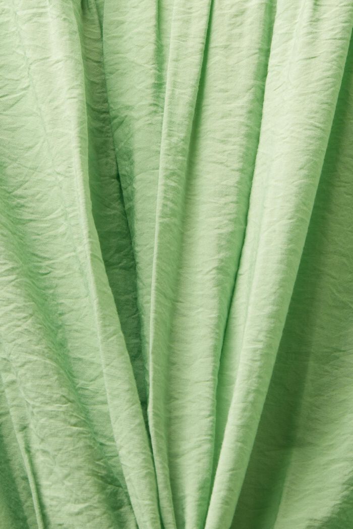 Kopertowa sukienka mini z marszczeniami, LIGHT GREEN, detail image number 4