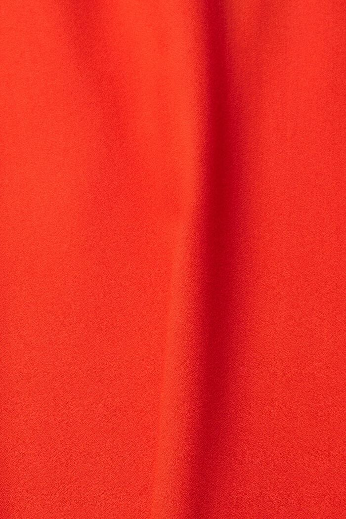 Bluzka z dekoltem w serek, RED, detail image number 5