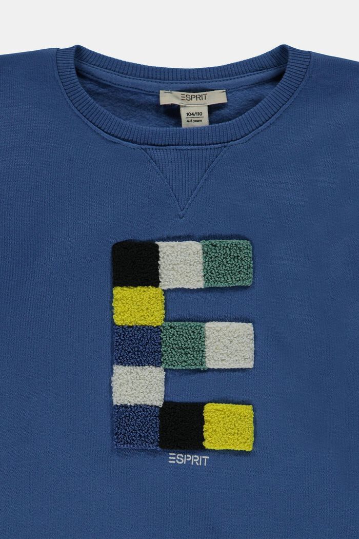 Bluza z ozdobnym logo, BLUE, detail image number 2