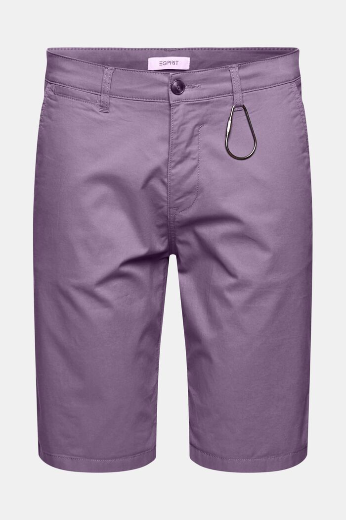 Krótkie spodnie z bawełny ekologicznej, DARK MAUVE, detail image number 2