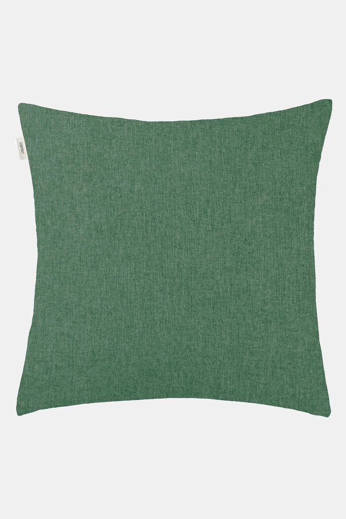Ozdobna poszewka na poduszkę z tkaniny, DARKGREEN, detail image number 3