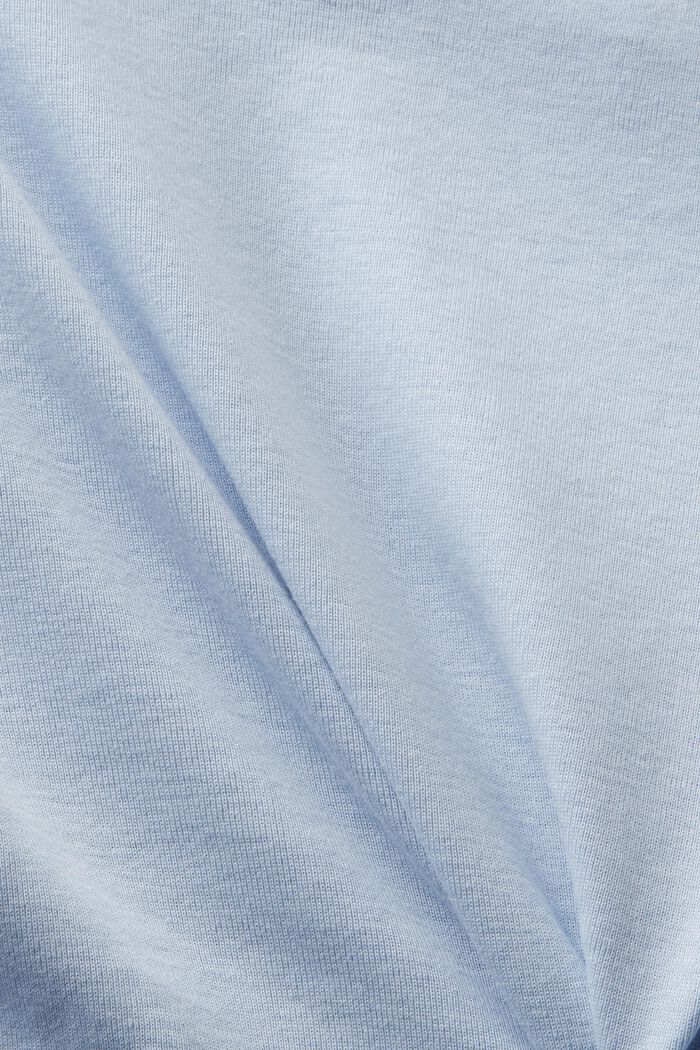 Bawełniany T-shirt z krótkim rękawem, LIGHT BLUE, detail image number 5