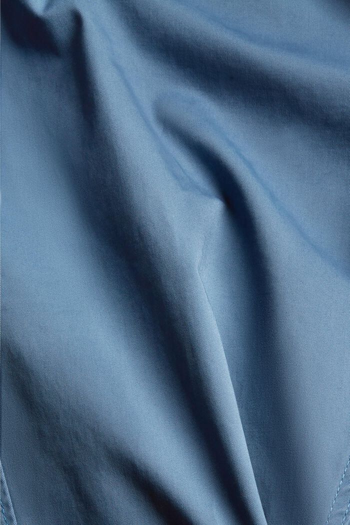 Wąskie spodnie chino z bawełny organicznej, BLUE, detail image number 4