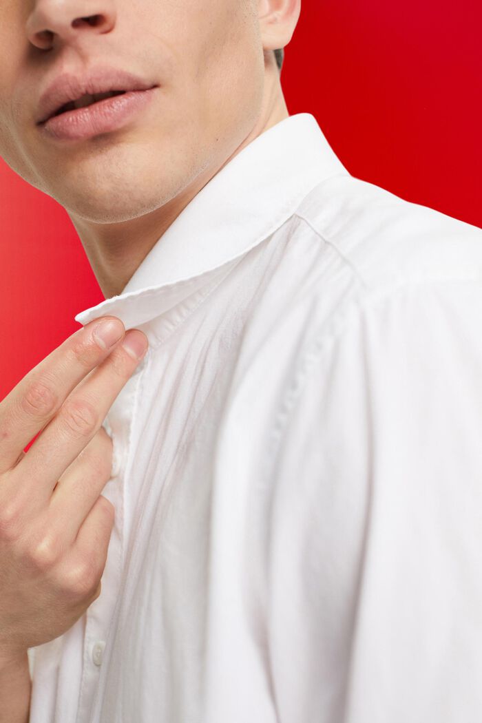 Koszula z ekologicznej bawełny z krótkimi rękawami, WHITE, detail image number 2