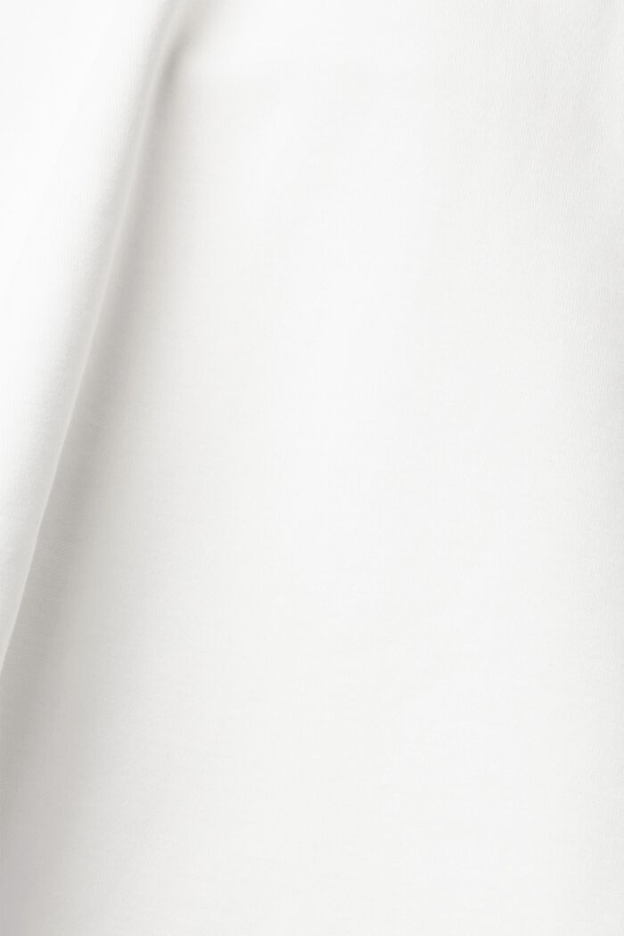 Bluza z kapturem z miękkiej w dotyku dzianiny dresowej, mieszanka z bawełną ekologiczną, OFF WHITE, detail image number 1