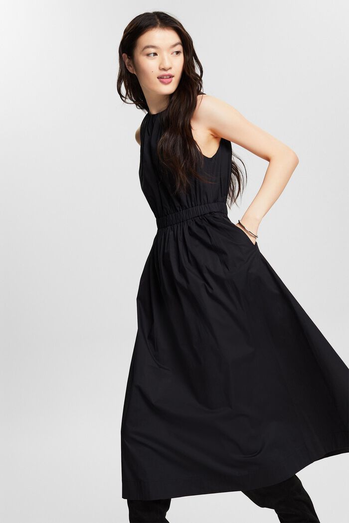Sukienka midi bez rękawów, BLACK, detail image number 0