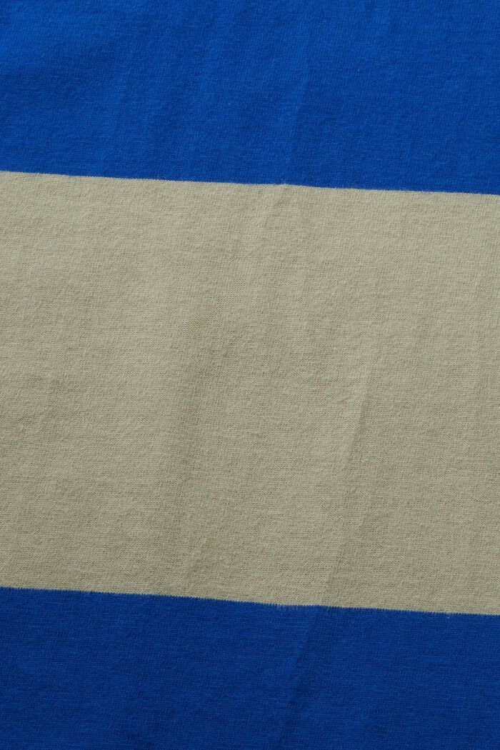 T-shirt w paski z logo, BRIGHT BLUE, detail image number 4