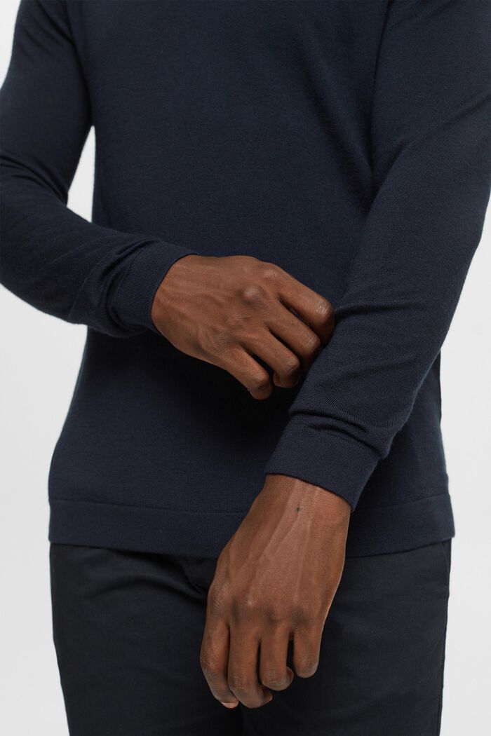 Wełniany sweter, BLACK, detail image number 2