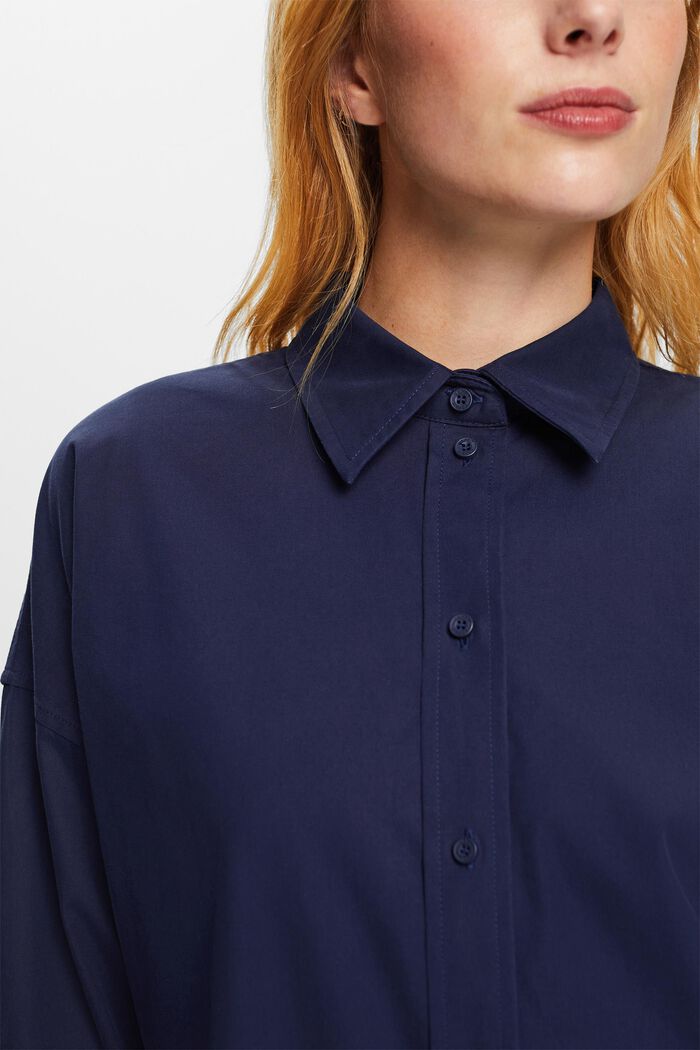 Bluzka koszulowa oversize, DARK BLUE, detail image number 2