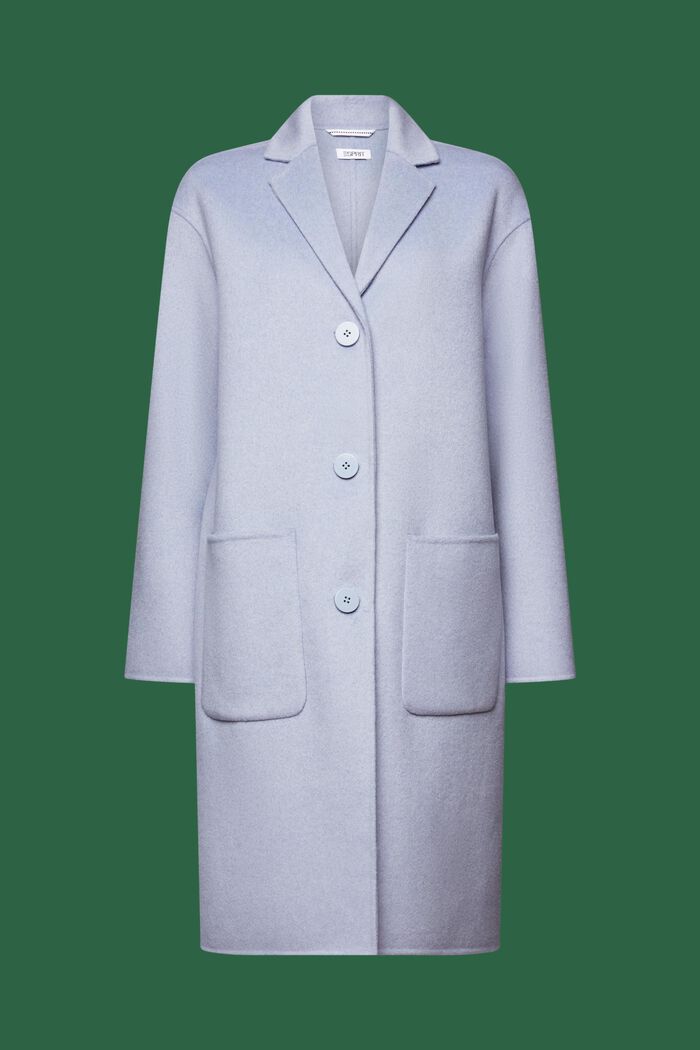 Płaszcz z mieszanki wełnianej, LIGHT BLUE LAVENDER, detail image number 6