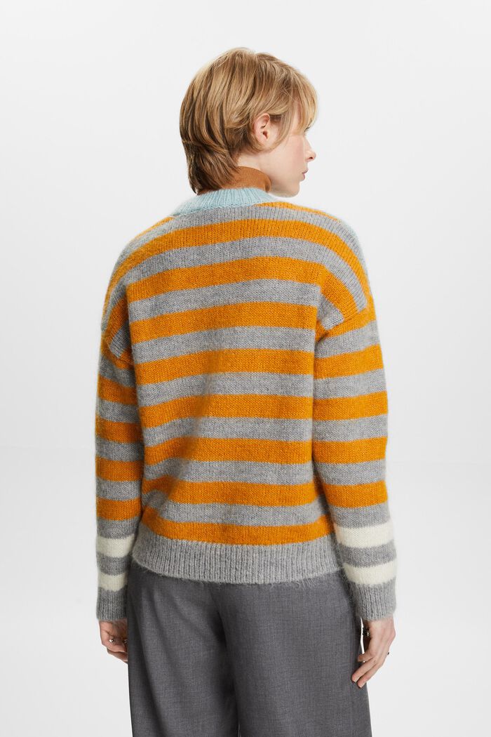 Sweter z mieszanki wełny i moheru, MEDIUM GREY, detail image number 2