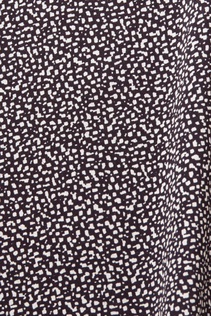 Wzorzysta bluzka, LENZING™ ECOVERO™, BLACK, detail image number 5