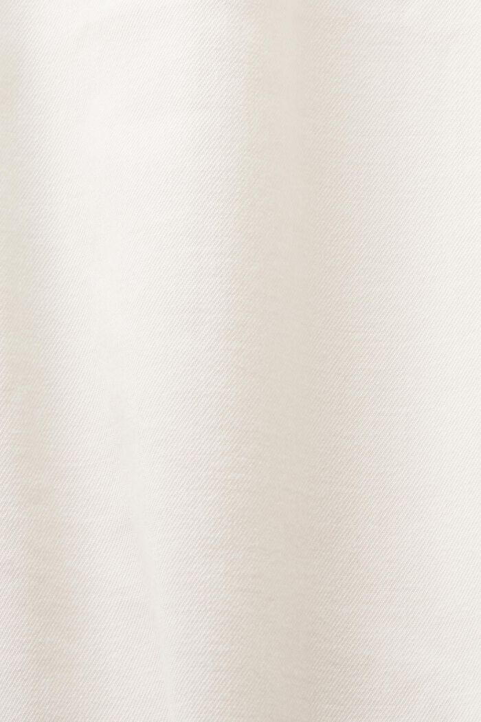 Oversizowa sukienka koszulowa midi, OFF WHITE, detail image number 5
