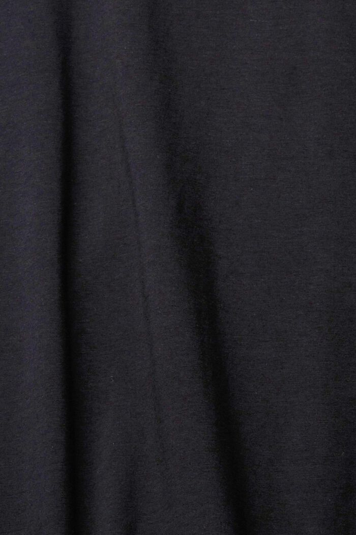 Dżersejowa koszulka z długim rękawem, BLACK, detail image number 5