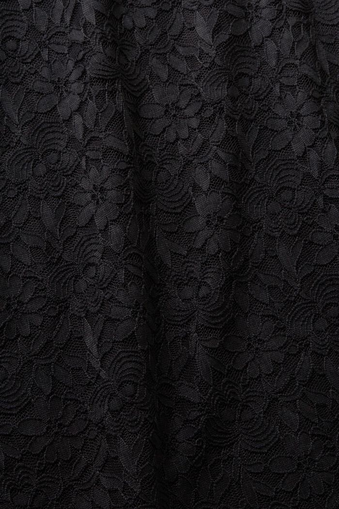 Sukienka mini z koronką, BLACK, detail image number 5