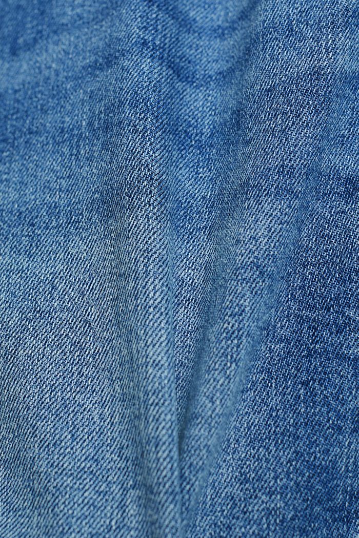 Dżinsowe szorty ze średnim stanem, BLUE LIGHT WASHED, detail image number 6