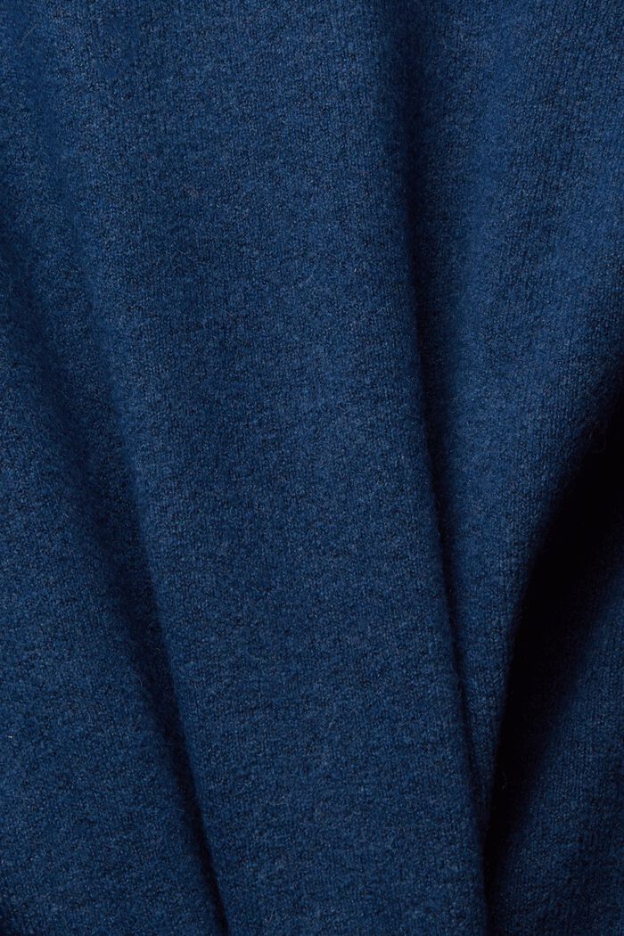 Z wełną: niezapinany kardigan, PETROL BLUE, detail image number 1