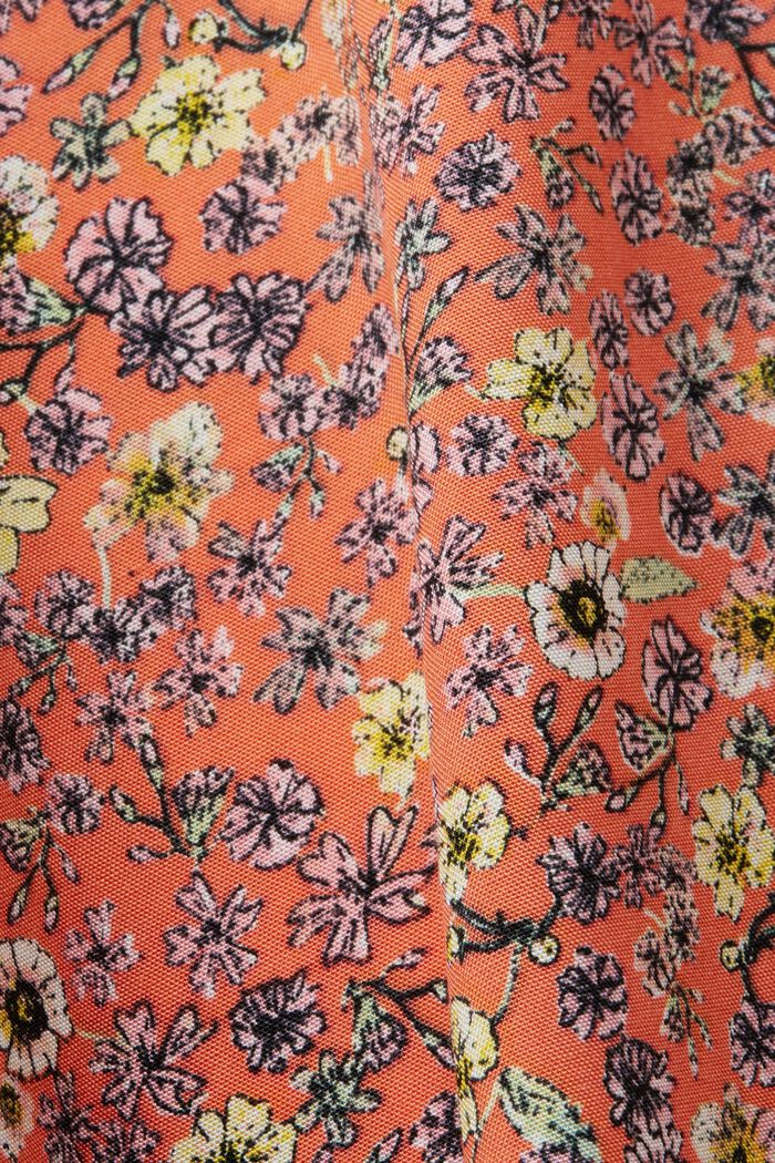 Wzorzysta bluzka, LENZING™ ECOVERO™, CORAL ORANGE, detail image number 5