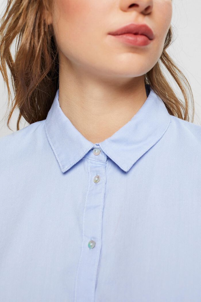 Bluzka koszulowa ze 100% bawełny, LIGHT BLUE, detail image number 0