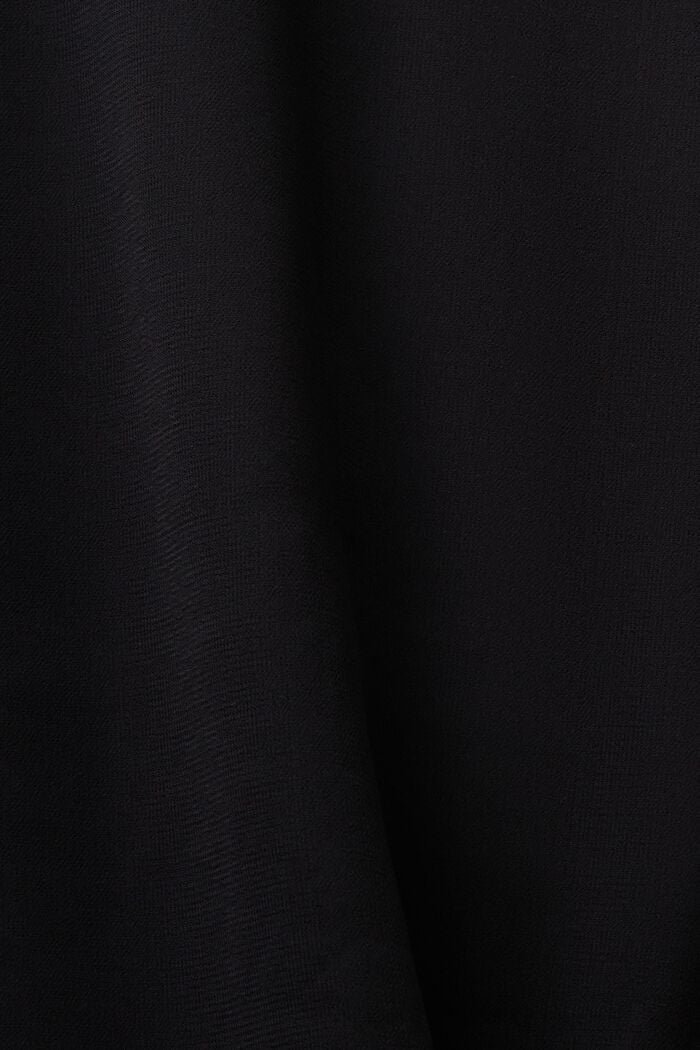 Spódnica midi z szyfonowej krepy, BLACK, detail image number 4