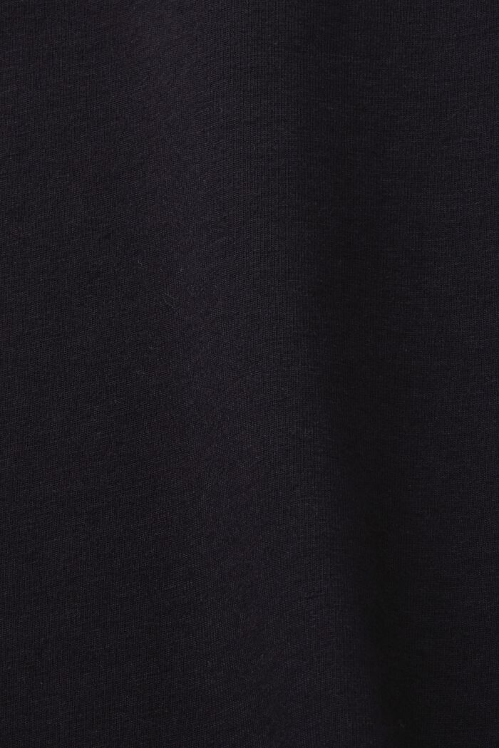 Koszulka z zaokrąglonym dekoltem, BLACK, detail image number 5