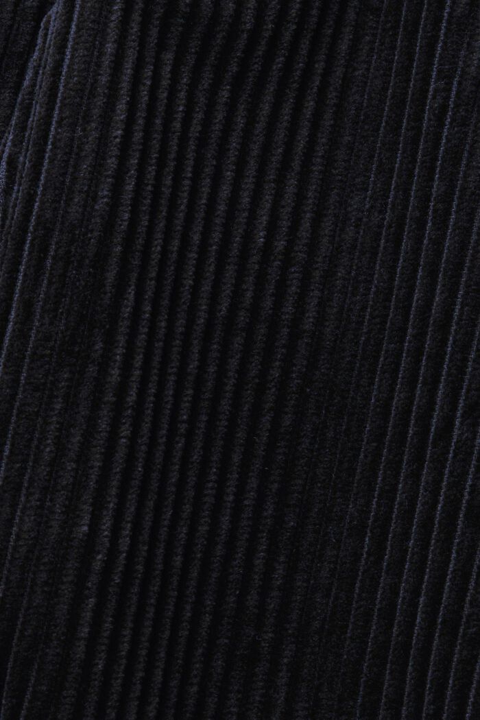 Sztruksowe spodnie w stylu joggersów, BLACK, detail image number 1