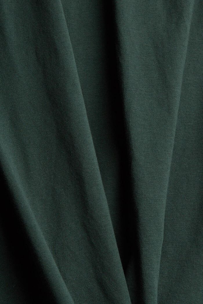 Dżersejowy T-shirt z nadrukiem, 100% bawełny ekologicznej, TEAL BLUE, detail image number 5