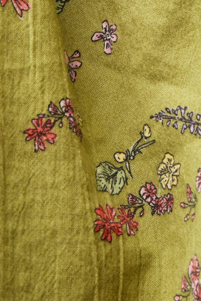Sukienka mini z nadrukiem, 100% bawełny, PISTACHIO GREEN, detail image number 5